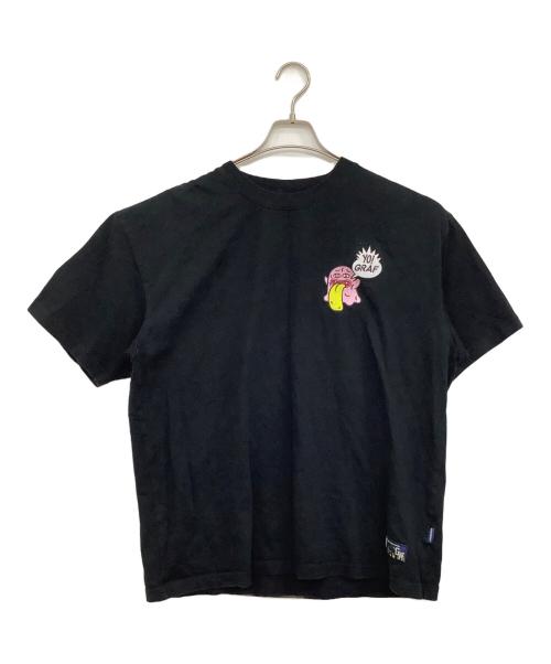 GRAF&WU（グラフアンドユー）GRAF&WU (グラフアンドユー) 半袖カットソー ブラック サイズ:XLの古着・服飾アイテム