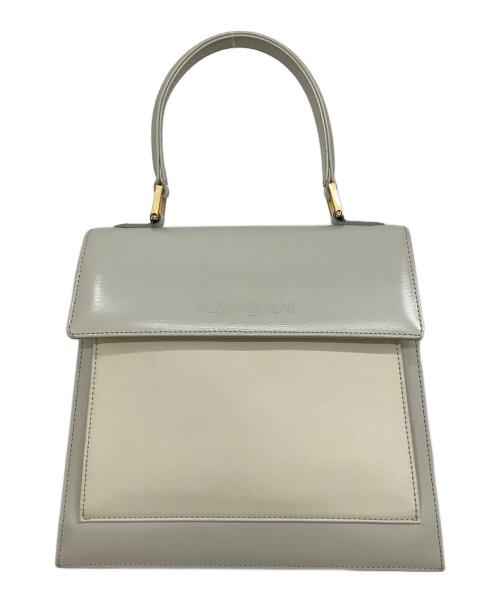 Yves Saint Laurent（イヴサンローラン）Yves Saint Laurent (イヴサンローラン) ハンドバッグ アイボリーの古着・服飾アイテム