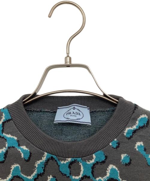 PRADA（プラダ）PRADA (プラダ) 薄手ニット グレー サイズ:38の古着・服飾アイテム