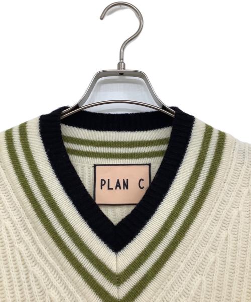 PLAN C（プランシー）PLAN C (プランシー) ニットベスト ベージュ サイズ:36の古着・服飾アイテム