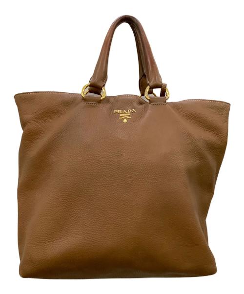 PRADA（プラダ）PRADA (プラダ) 2WAYトートバッグ ブラウンの古着・服飾アイテム