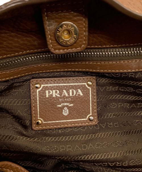 PRADA（プラダ）PRADA (プラダ) 2WAYトートバッグ ブラウンの古着・服飾アイテム