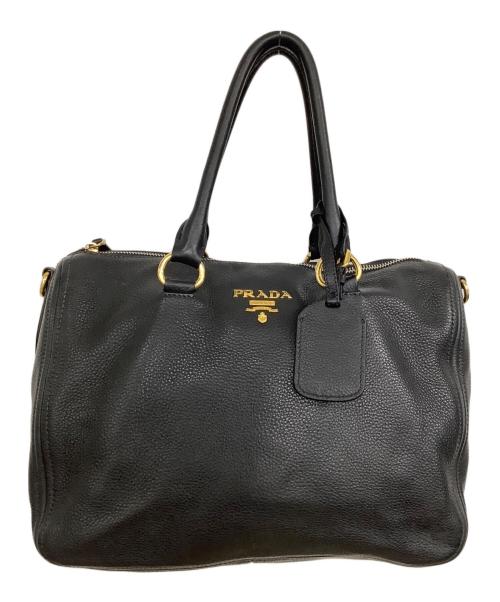 PRADA（プラダ）PRADA (プラダ) 2WAYバッグ ブラックの古着・服飾アイテム