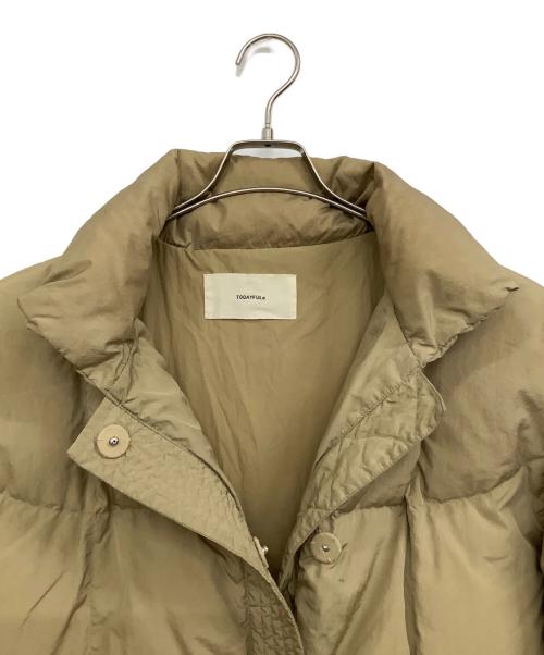 TODAYFUL（トゥデイフル）TODAYFUL (トゥデイフル) Standcollar Down Jacket ベージュ サイズ:38の古着・服飾アイテム