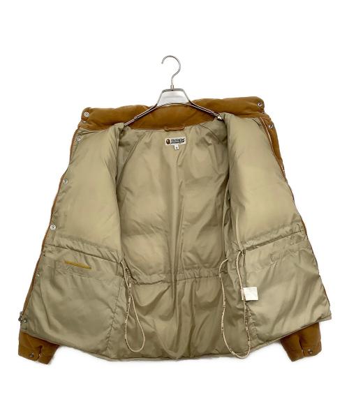 A BATHING APE（アベイシングエイプ）A BATHING APE (アベイシングエイプ) モールスキンクラシックダウンジャケット ブラウン サイズ:Mの古着・服飾アイテム