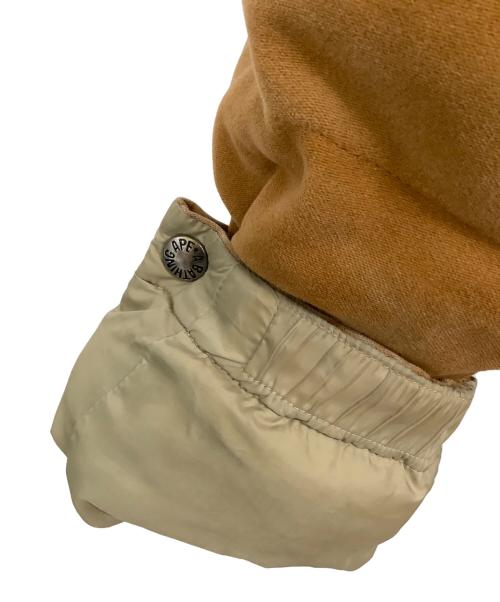 A BATHING APE（アベイシングエイプ）A BATHING APE (アベイシングエイプ) モールスキンクラシックダウンジャケット ブラウン サイズ:Mの古着・服飾アイテム