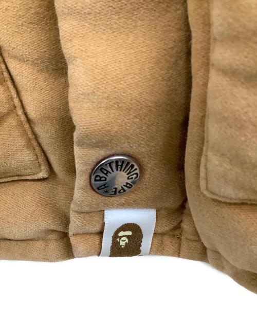 A BATHING APE（アベイシングエイプ）A BATHING APE (アベイシングエイプ) モールスキンクラシックダウンジャケット ブラウン サイズ:Mの古着・服飾アイテム