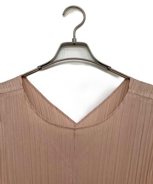 PLEATS PLEASE（プリーツプリーズ）PLEATS PLEASE (プリーツプリーズ) 長袖ワンピース ピンク サイズ:3の古着・服飾アイテム