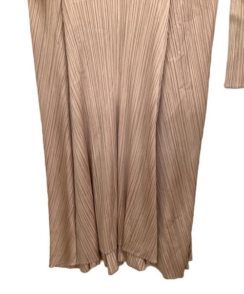 PLEATS PLEASE（プリーツプリーズ）PLEATS PLEASE (プリーツプリーズ) 長袖ワンピース ピンク サイズ:3の古着・服飾アイテム