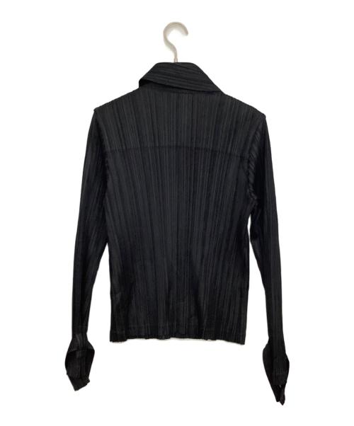 PLEATS PLEASE（プリーツプリーズ）PLEATS PLEASE (プリーツプリーズ) プリーツダブルジャケット ブラック サイズ:4の古着・服飾アイテム