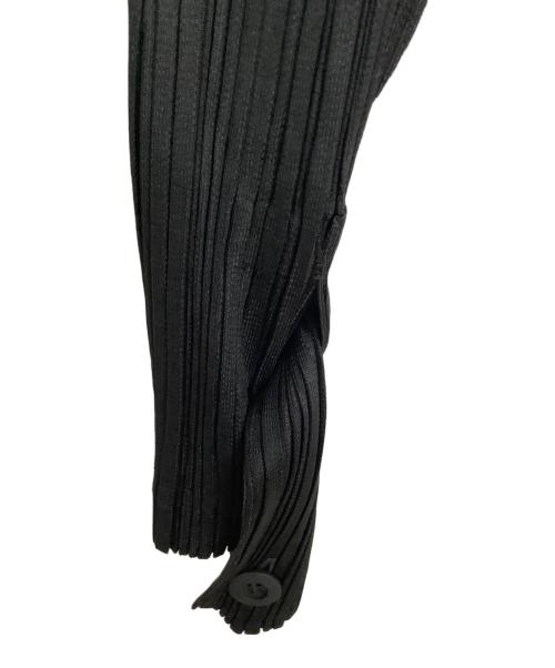PLEATS PLEASE（プリーツプリーズ）PLEATS PLEASE (プリーツプリーズ) プリーツダブルジャケット ブラック サイズ:4の古着・服飾アイテム