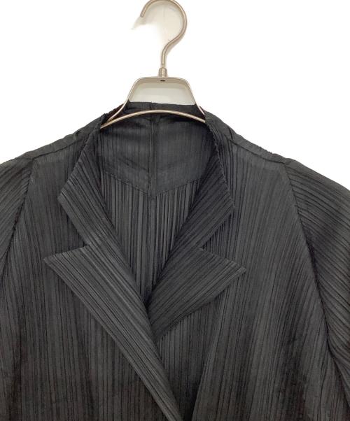 PLEATS PLEASE（プリーツプリーズ）PLEATS PLEASE (プリーツプリーズ) プリーツロングコート ブラック サイズ:2の古着・服飾アイテム