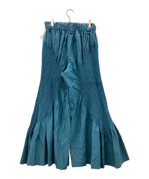 ISSEY MIYAKE（イッセイミヤケ）ISSEY MIYAKE (イッセイミヤケ) プリーツフレアパンツ ブルー サイズ:2の古着・服飾アイテム