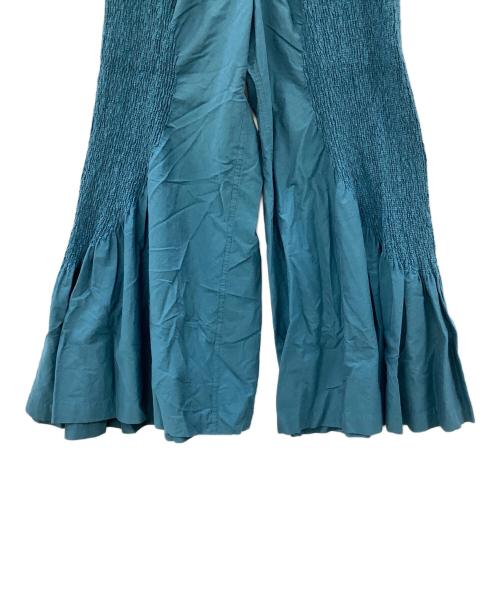 ISSEY MIYAKE（イッセイミヤケ）ISSEY MIYAKE (イッセイミヤケ) プリーツフレアパンツ ブルー サイズ:2の古着・服飾アイテム