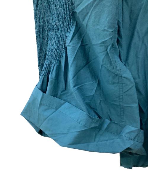 ISSEY MIYAKE（イッセイミヤケ）ISSEY MIYAKE (イッセイミヤケ) プリーツフレアパンツ ブルー サイズ:2の古着・服飾アイテム