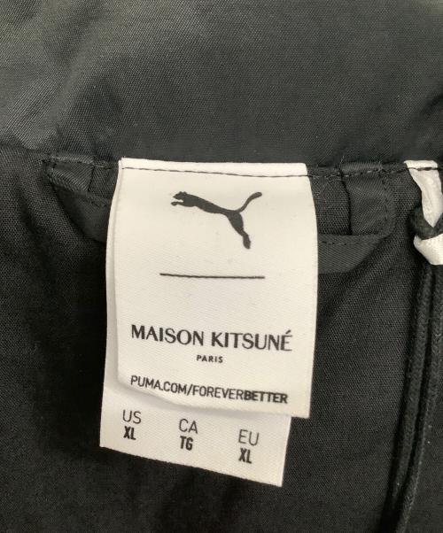 maison kitsune（メゾンキツネ）maison kitsune (メゾンキツネ) PUMA (プーマ) ミリタリージャケット ブラック サイズ:XLの古着・服飾アイテム