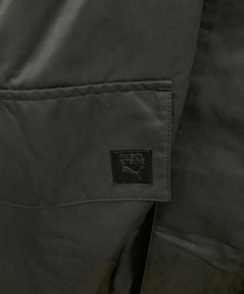 maison kitsune（メゾンキツネ）maison kitsune (メゾンキツネ) PUMA (プーマ) ミリタリージャケット ブラック サイズ:XLの古着・服飾アイテム