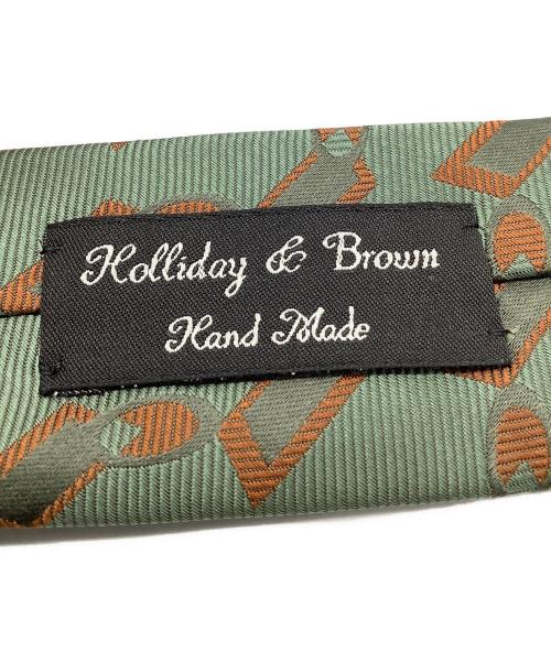 HOLLIDAY& BROWN（ホリデーアンドブラウン）HOLLIDAY& BROWN (ホリデーアンドブラウン) ネクタイ オリーブ サイズ:-の古着・服飾アイテム