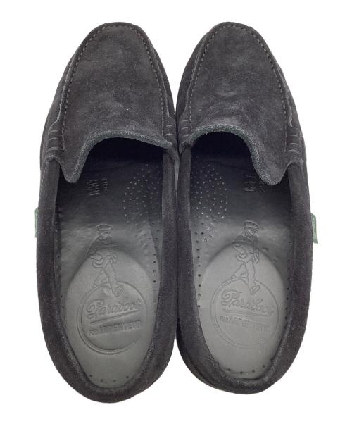 PARABOOT（パラブーツ）PARABOOT (パラブーツ) ARPENTEUR (アルペントール) スウェードスリッポン ブラック サイズ:8の古着・服飾アイテム