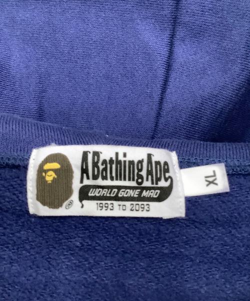 A BATHING APE（アベイシングエイプ）A BATHING APE (アベイシングエイプ) SHARK FULL ZIP HOODIE ネイビー サイズ:XLの古着・服飾アイテム