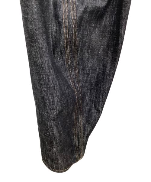 NVRFRGT（ネヴァーフォーゲット）NVRFRGT (ネヴァーフォーゲット) 3D TWISTED WIDE LEG JEANS インディゴ サイズ:2の古着・服飾アイテム
