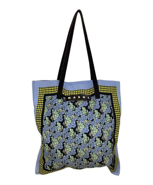 MARNI（マルニ）MARNI (マルニ) バンダナトートバック イエローxスカイブルーの古着・服飾アイテム