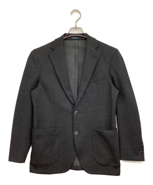 Aquascutum（アクアスキュータム）Aquascutum (アクアスキュータム) ジャージージャケット ブラック サイズ:36の古着・服飾アイテム
