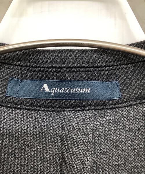 Aquascutum（アクアスキュータム）Aquascutum (アクアスキュータム) ジャージージャケット ブラック サイズ:36の古着・服飾アイテム
