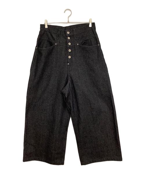 Ballsy.Brothers（ボールジーブラザーズ）Ballsy.Brothers (ボールジーブラザーズ) Wide baggy painter denim pants ブラック サイズ:Mの古着・服飾アイテム