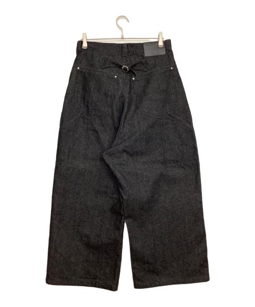 Ballsy.Brothers（ボールジーブラザーズ）Ballsy.Brothers (ボールジーブラザーズ) Wide baggy painter denim pants ブラック サイズ:Mの古着・服飾アイテム