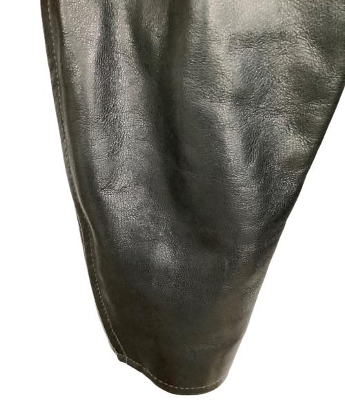 Schott（ショット）Schott (ショット) パデット シングルライダースジャケット ブラック サイズ:Lの古着・服飾アイテム