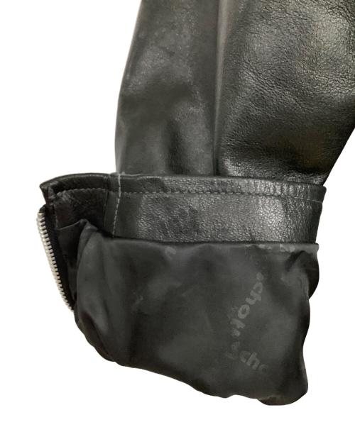 Schott（ショット）Schott (ショット) パデット シングルライダースジャケット ブラック サイズ:Lの古着・服飾アイテム