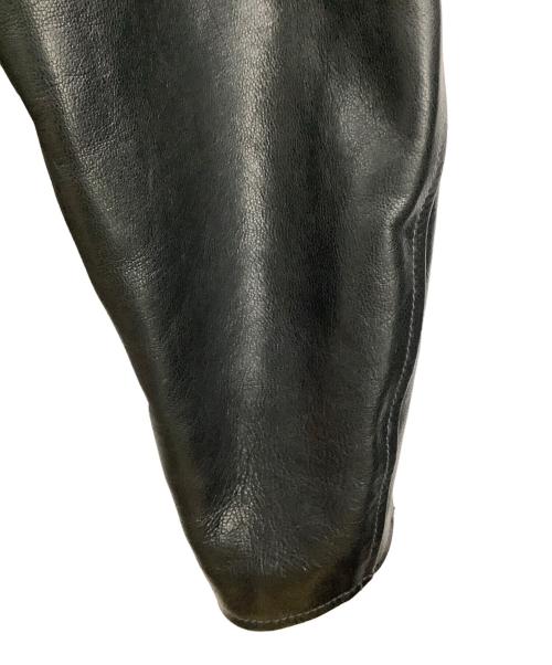 Schott（ショット）Schott (ショット) パデット シングルライダースジャケット ブラック サイズ:Lの古着・服飾アイテム