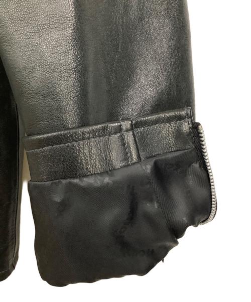 Schott（ショット）Schott (ショット) パデット シングルライダースジャケット ブラック サイズ:Lの古着・服飾アイテム
