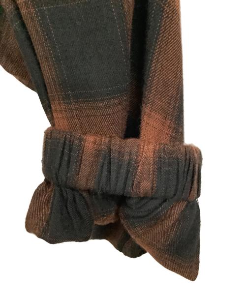 TIGHTBOOTH PRODUCTION（タイトブースプロダクション）TIGHTBOOTH PRODUCTION (タイトブースプロダクション) PLAID HALF ZIP L/S SHIRT ブラウン サイズ:Lの古着・服飾アイテム