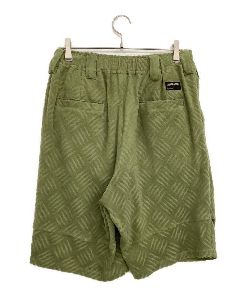 TIGHTBOOTH PRODUCTION（タイトブースプロダクション）TIGHTBOOTH PRODUCTION (タイトブースプロダクション) CHECKER PLATE BIG SHORTS グリーン サイズ:Lの古着・服飾アイテム