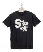 stussyステューシー）の古着「半袖Tシャツ」｜ブラック