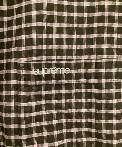 SUPREME（シュプリーム）SUPREME (シュプリーム) Loose Fit Oxford Shirt ブラウン×ピンク サイズ:Lの古着・服飾アイテム