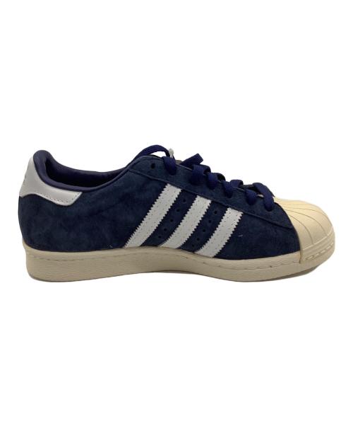 adidas（アディダス）adidas (アディダス) SUPERSTAR 80s DLX SUEDE ブルー×ホワイト サイズ:US6 未使用品の古着・服飾アイテム