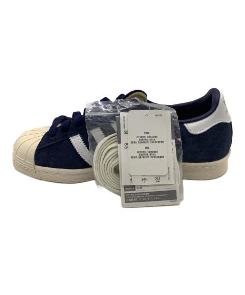 adidas（アディダス）adidas (アディダス) SUPERSTAR 80s DLX SUEDE ブルー×ホワイト サイズ:US6 未使用品の古着・服飾アイテム