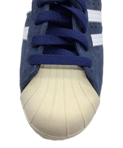 adidas（アディダス）adidas (アディダス) SUPERSTAR 80s DLX SUEDE ブルー×ホワイト サイズ:US6 未使用品の古着・服飾アイテム