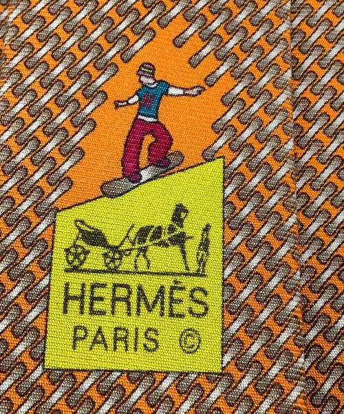 HERMES（エルメス）HERMES (エルメス) ネクタイ オレンジ サイズ:-の古着・服飾アイテム