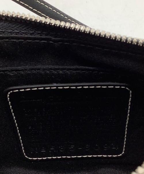 COACH（コーチ）COACH (コーチ) シグネチャー ハンドポーチ グレー×ブラックの古着・服飾アイテム