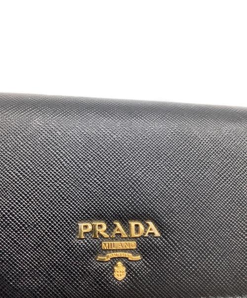 PRADA（プラダ）PRADA (プラダ) サフィアーノレザー ブラックの古着・服飾アイテム