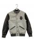 DIESEL（ディーゼル）の古着「袖レザースタジャン」｜グレー