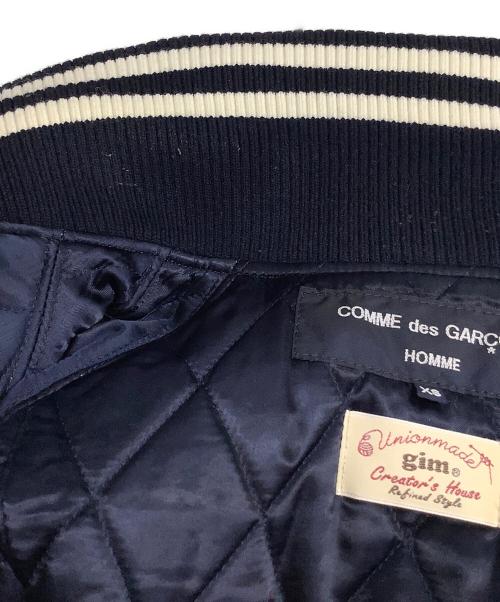 COMME des GARCONS HOMME（コムデギャルソン オム）COMME des GARCONS HOMME (コムデギャルソン オム) gim (ジム) スタジャン ネイビー サイズ:XSの古着・服飾アイテム
