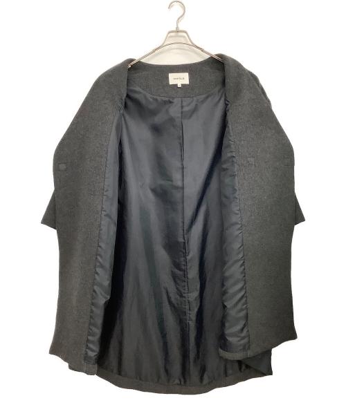 ENFOLD（エンフォルド）ENFOLD (エンフォルド) ノーカラーコート グレー サイズ:36の古着・服飾アイテム