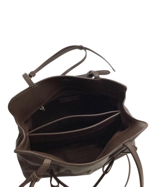 CHARLES & KEITH（チャールズアンドキース）CHARLES & KEITH (チャールズアンドキース) リース ルーシュド ボウ ショルダーバッグ ブラウンの古着・服飾アイテム