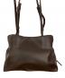 CHARLES & KEITH (チャールズアンドキース) リース ルーシュド ボウ ショルダーバッグ ブラウン：8000円