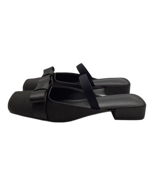 CHARLES & KEITH（チャールズアンドキース）CHARLES & KEITH (チャールズアンドキース) Brantley ブラントリー ボウ ミュール ブラック サイズ:39の古着・服飾アイテム